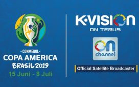 TELEVISI berbayar K Vision adalah pemegang hak siar Copa America 2019 di Indonesia. (Dok. K Vision)