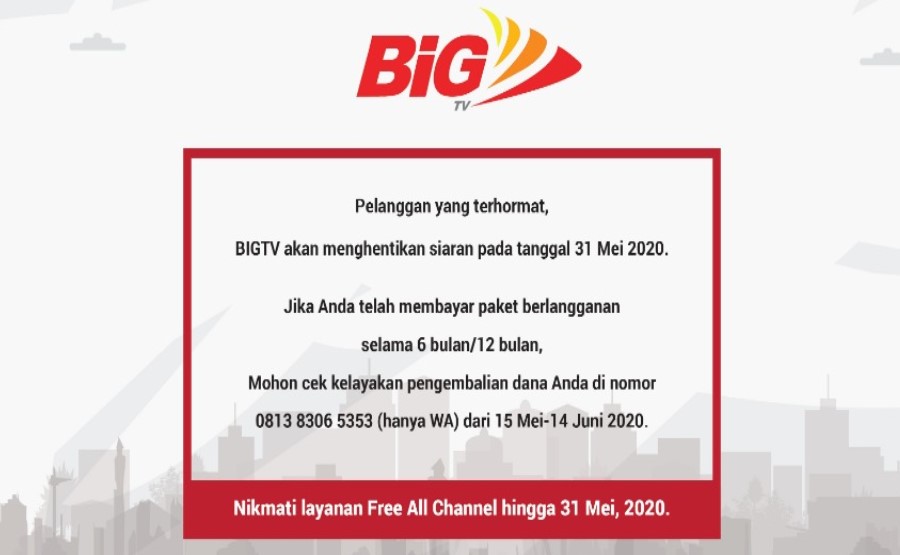 BigTV tutup